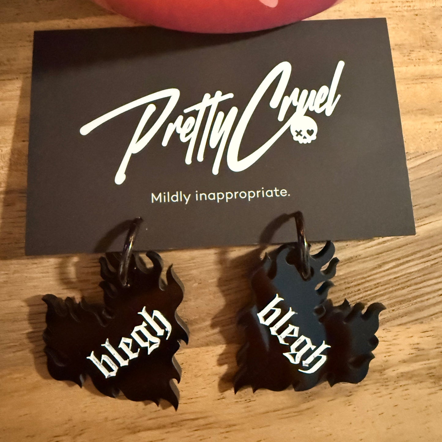 Flame Heart Blegh Hoops