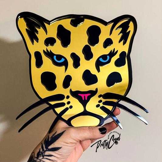 'Untamed' Leopard Acrylic Wall Art