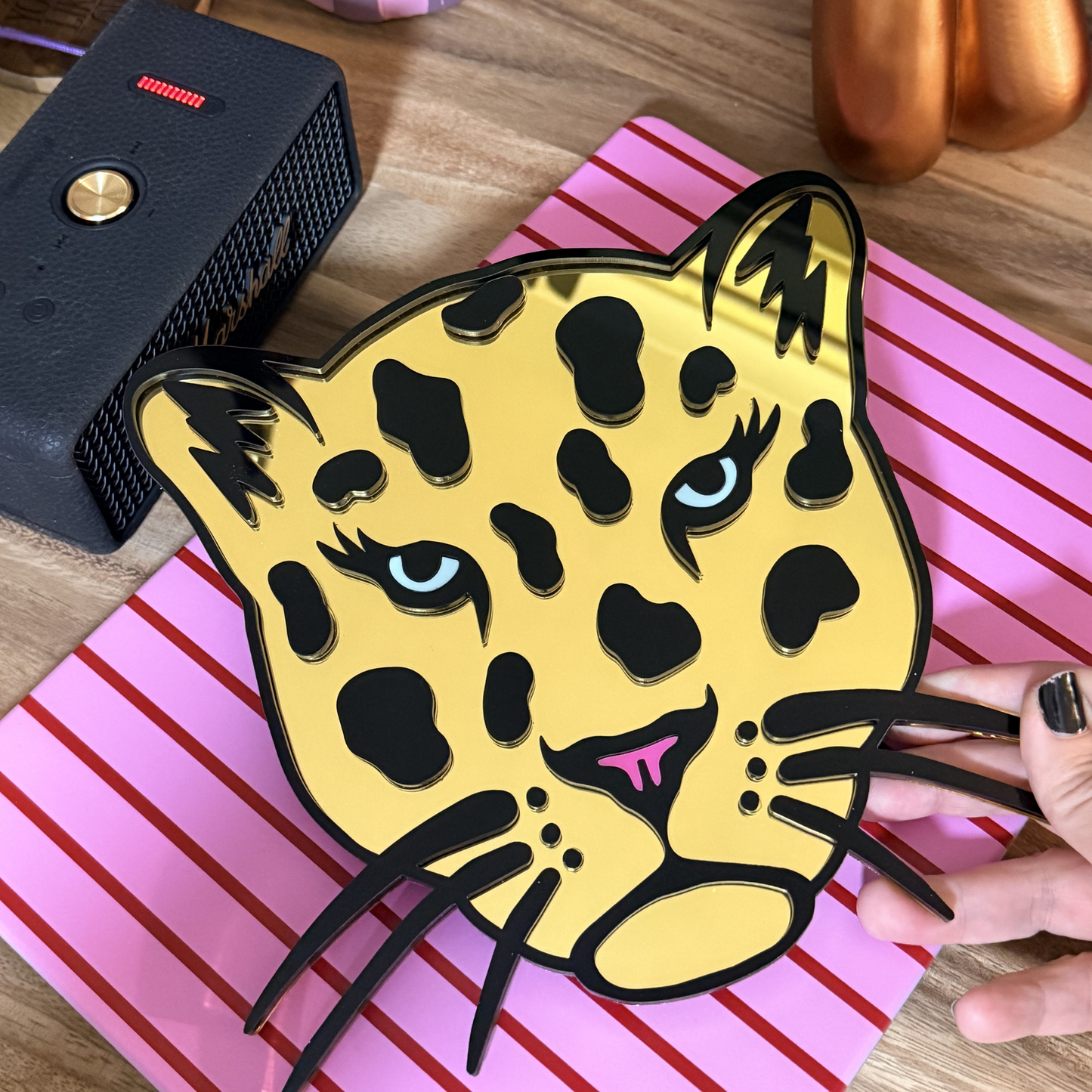 'Untamed' Leopard Acrylic Wall Art