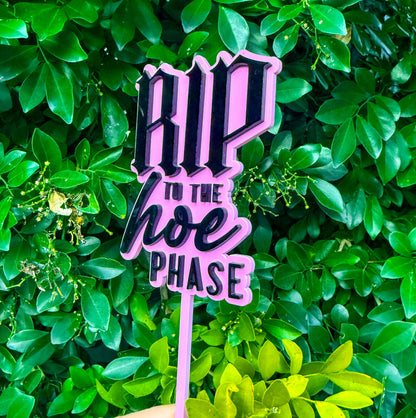 RIP to the hoe phase cake topper