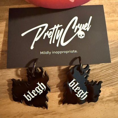 Flame Heart Blegh Hoops