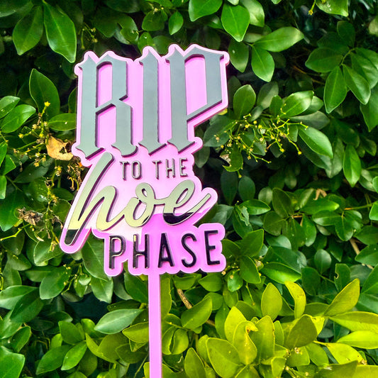RIP to the hoe phase cake topper