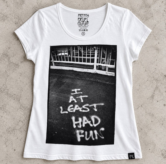 Pretty Cruel ‘Had Fun’ Tee - white
