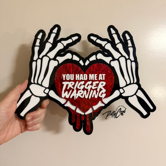 Trigger Warning Heart Wall Art