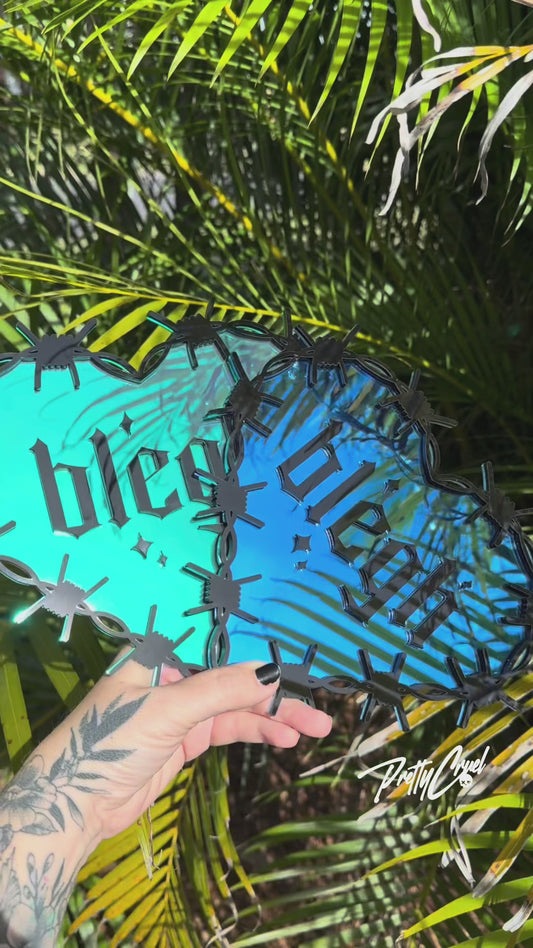 'Blegh' Barbed Heart Acrylic Wall Art