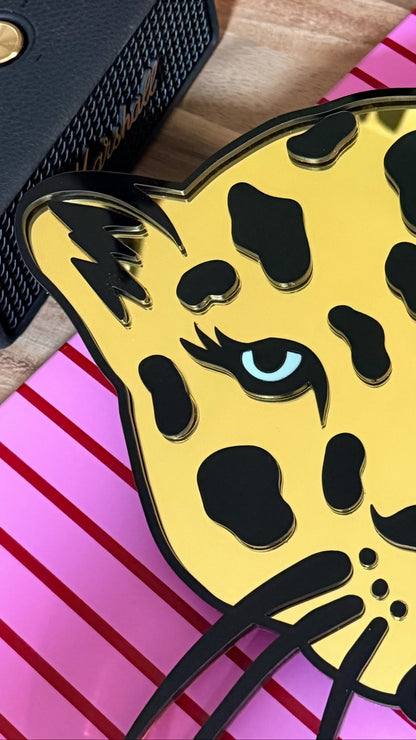 'Untamed' Leopard Acrylic Wall Art